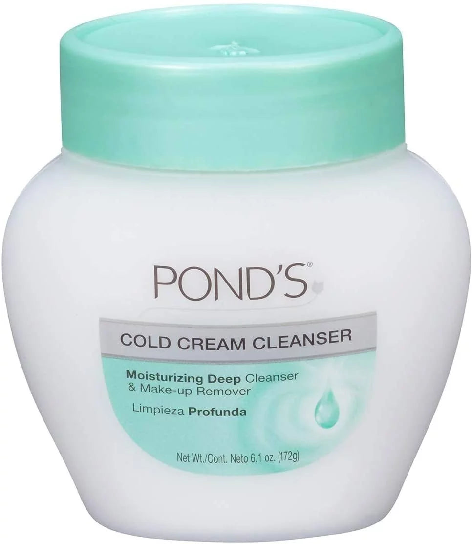 Cold Cream Cleanser Moisturizing Deep Cleanser, Make up Remover, 6.1 Oz