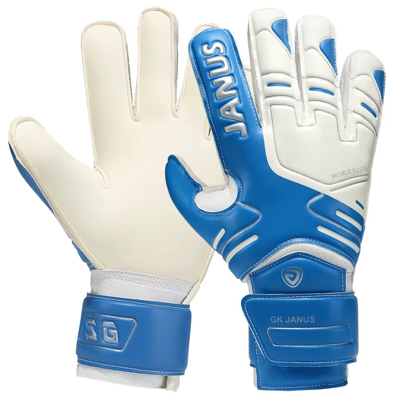 Size 7-10 Professional Soccer Goalkeeper Gloves Black Goalie Football Gloves Luvas De Goleiro Man Training Latex Gloves S142