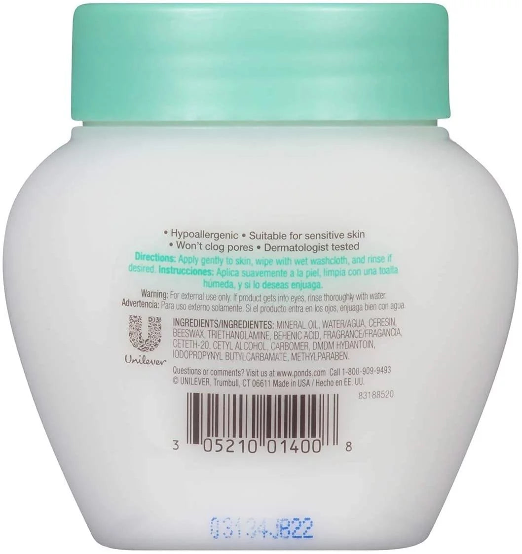Cold Cream Cleanser Moisturizing Deep Cleanser, Make up Remover, 6.1 Oz