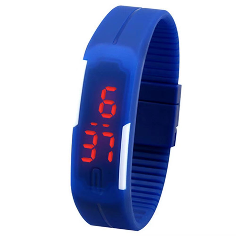 Men Women Silicone Wrist Watch Red LED Sports Bracelet Touch Digital Wrist Watch