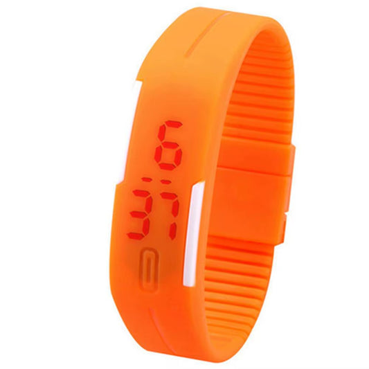 Men Women Silicone Wrist Watch Red LED Sports Bracelet Touch Digital Wrist Watch