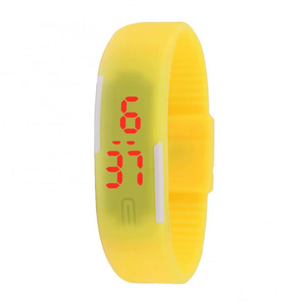 Men Women Silicone Wrist Watch Red LED Sports Bracelet Touch Digital Wrist Watch